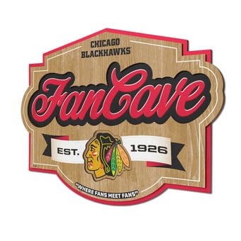 Fanpoint Chicago Blackhawks 12.5" x 17" Fan Cave Sign