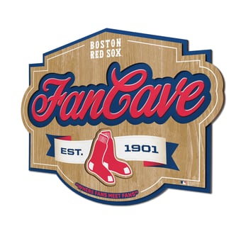 Fanpoint Boston Red Sox 12.5" x 17" Fan Cave Sign