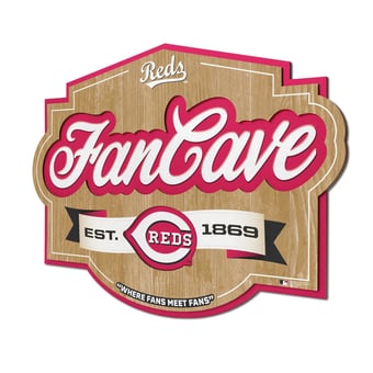 Fanpoint Cincinnati Reds 12.5" x 17" Fan Cave Sign