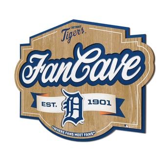 IDNA Detroit Tigers 12.5" x 17" Fan Cave Sign