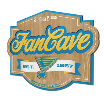 IDNA St. Louis Blues 12.5" x 17" Fan Cave Sign