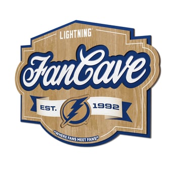 Fanpoint Tampa Bay Lightning 12.5" x 17" Fan Cave Sign