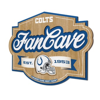IDNA Indianapolis Colts 12.5" x 17" Fan Cave Sign