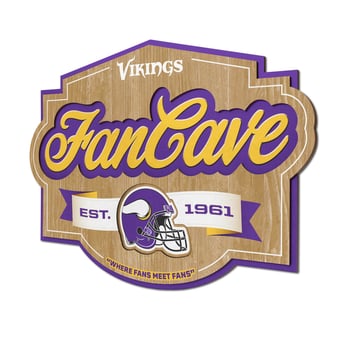IDNA Minnesota Vikings 12.5" x 17" Fan Cave Sign