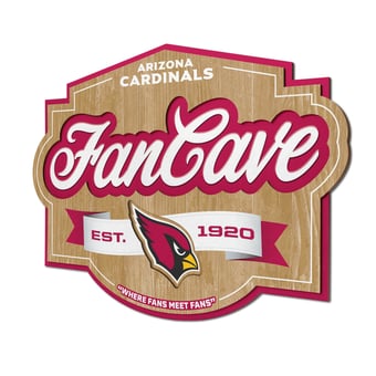 Fanpoint Arizona Cardinals 12.5" x 17" Fan Cave Sign