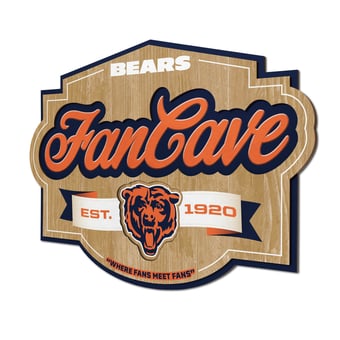 IDNA Chicago Bears 12.5" x 17" Fan Cave Sign