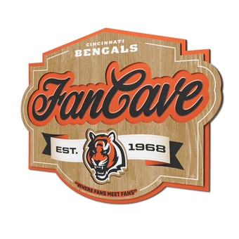 IDNA Cincinnati Bengals 12.5" x 17" Fan Cave Sign