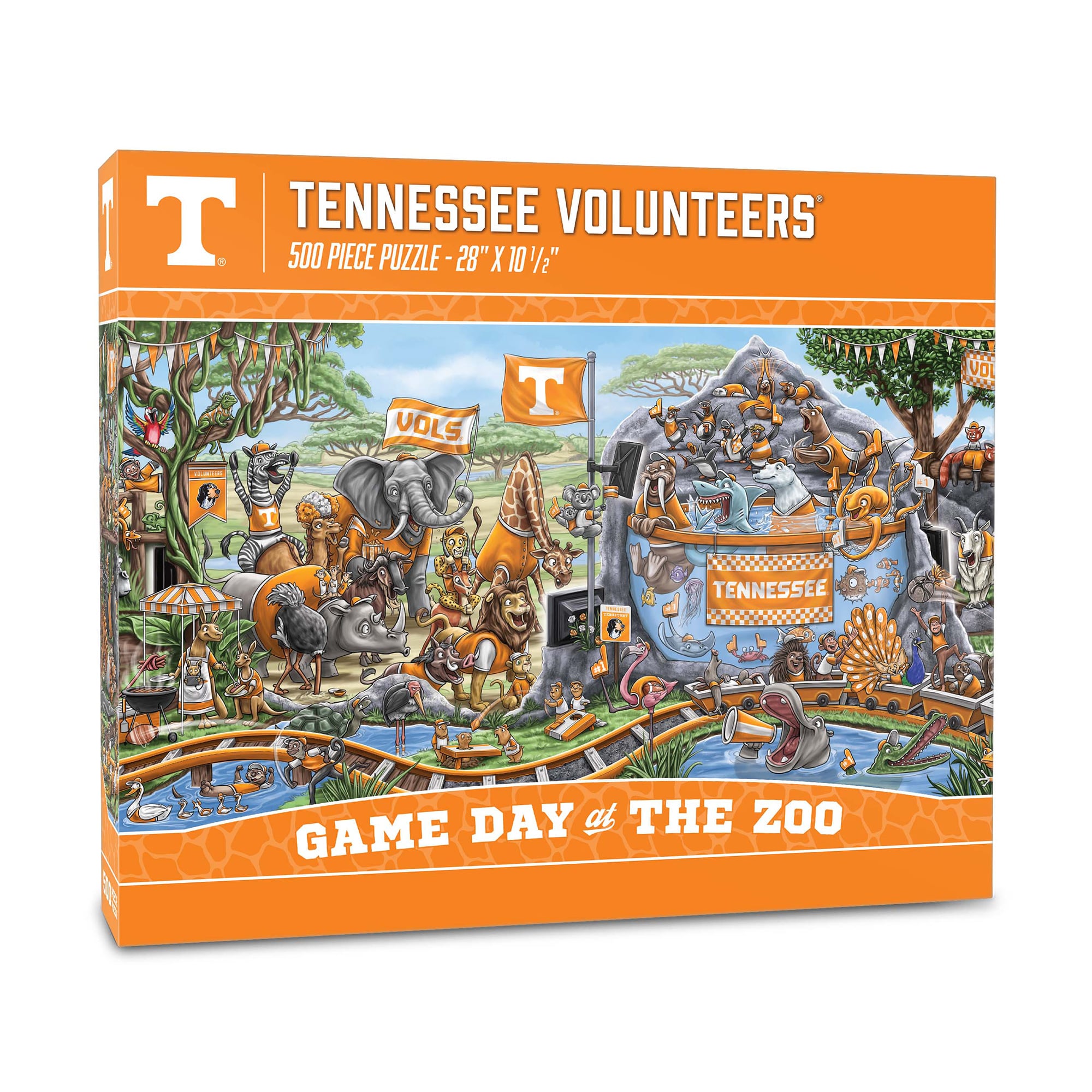 IDNA Tennessee Volunteers 10.5" x 28" Game Day at the Zoo 500-Piece Puzzle