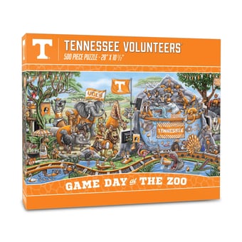 Fanpoint Tennessee Volunteers 10.5" x 28" Game Day at the Zoo 500-Piece Puzzle