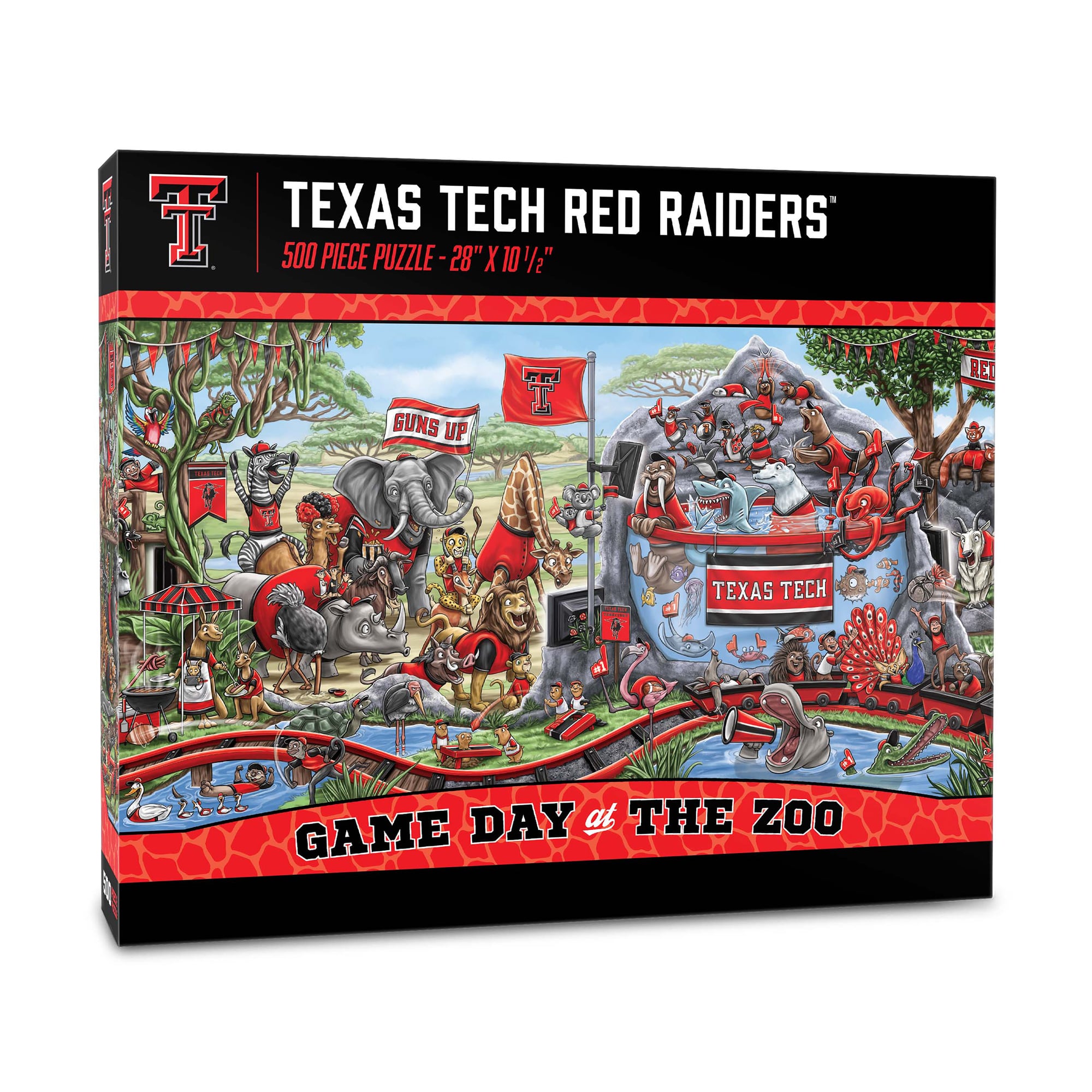 IDNA Texas Tech Red Raiders 10.5" x 28" Game Day at the Zoo 500-Piece Puzzle