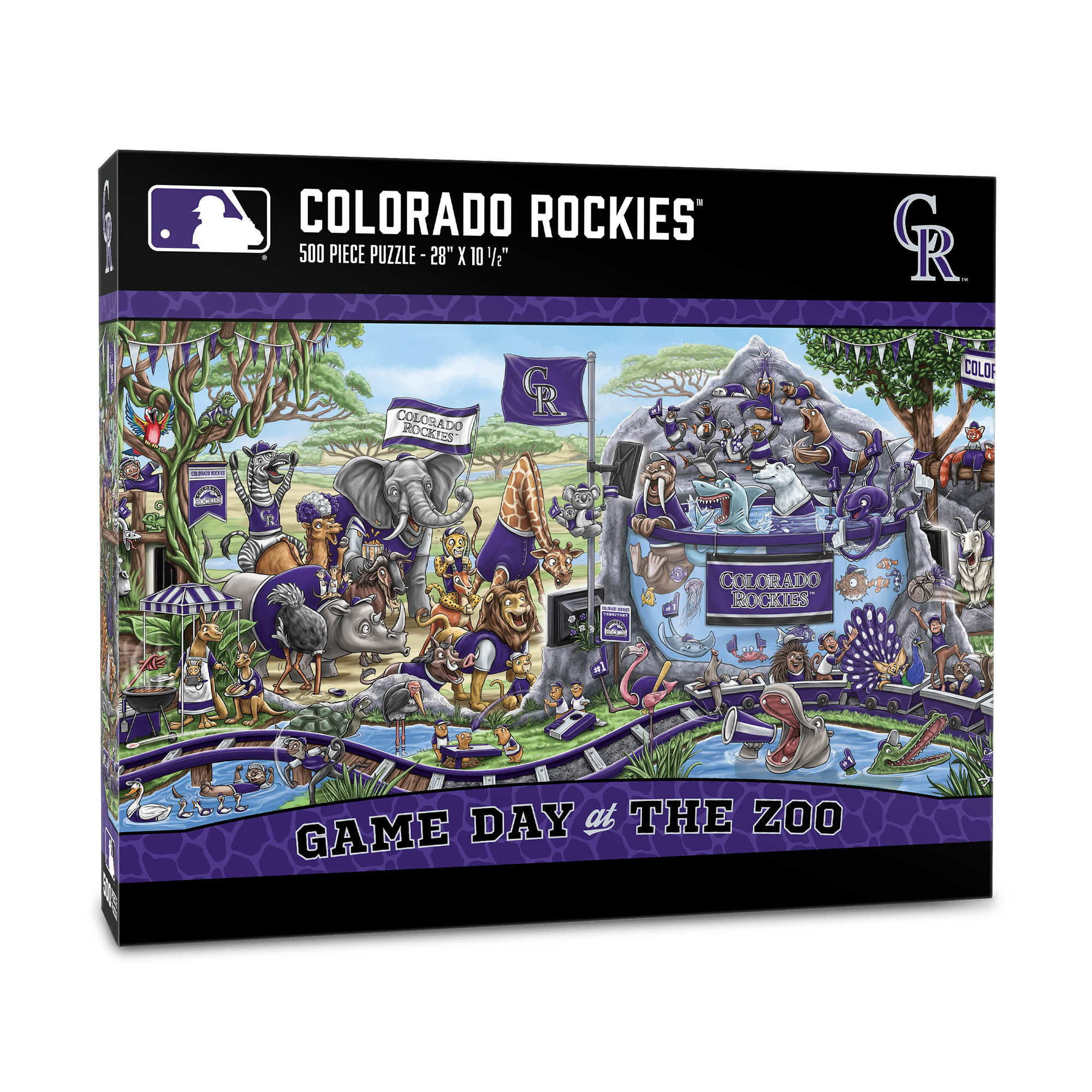 IDNA Colorado Rockies 10.5" x 28" Game Day at the Zoo 500-Piece Puzzle
