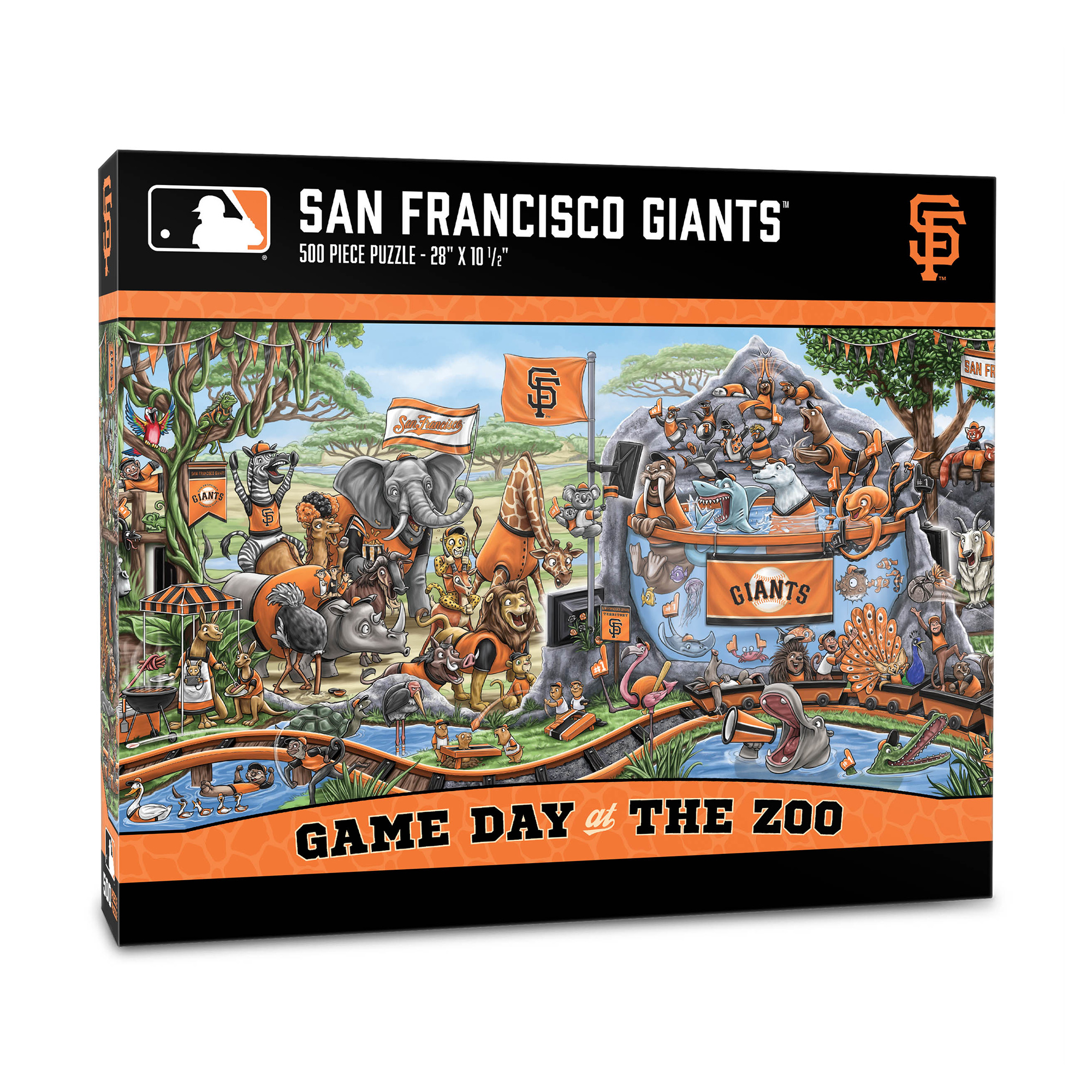 IDNA San Francisco Giants 10.5" x 28" Game Day at the Zoo 500-Piece Puzzle