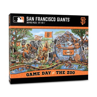 IDNA San Francisco Giants 10.5" x 28" Game Day at the Zoo 500-Piece Puzzle
