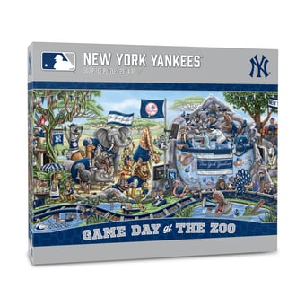 IDNA New York Yankees 10.5" x 28" Game Day at the Zoo 500-Piece Puzzle