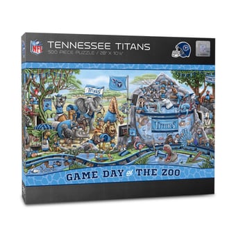 IDNA Tennessee Titans 10.5" x 28" Game Day at the Zoo 500-Piece Puzzle