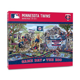 IDNA Minnesota Twins 10.5" x 28" Game Day at the Zoo 500-Piece Puzzle