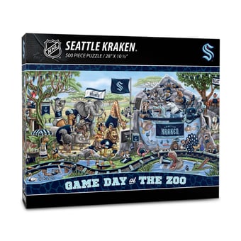 IDNA Seattle Kraken 10.5" x 28" Game Day at the Zoo 500-Piece Puzzle