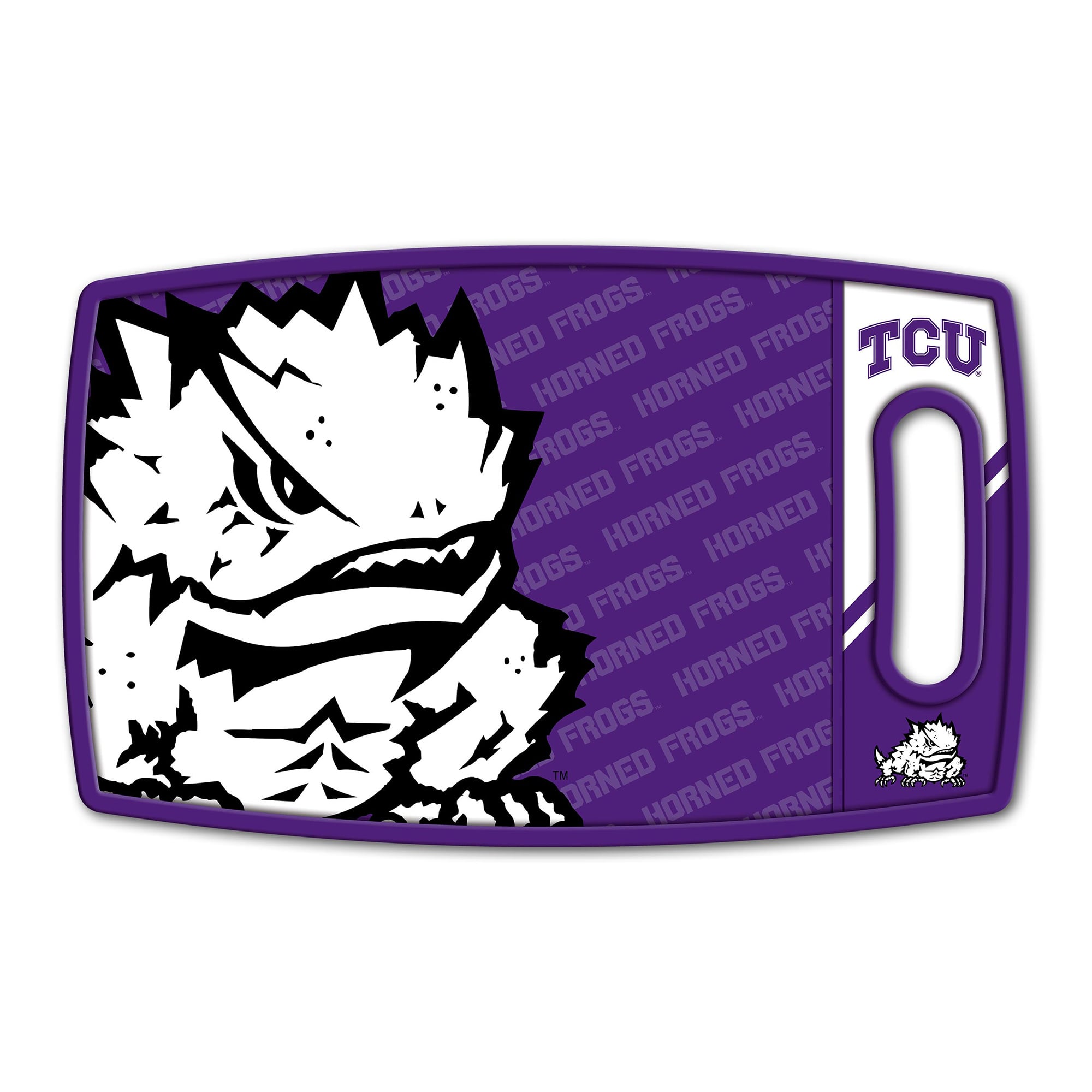 IDNA TCU Horned Frogs Logo Series Cutting Board