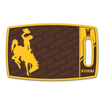 IDNA Wyoming Cowboys Logo Series Cutting Board