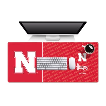 IDNA Nebraska Huskers 15.7" x 35.4" Logo Series Desk Pad