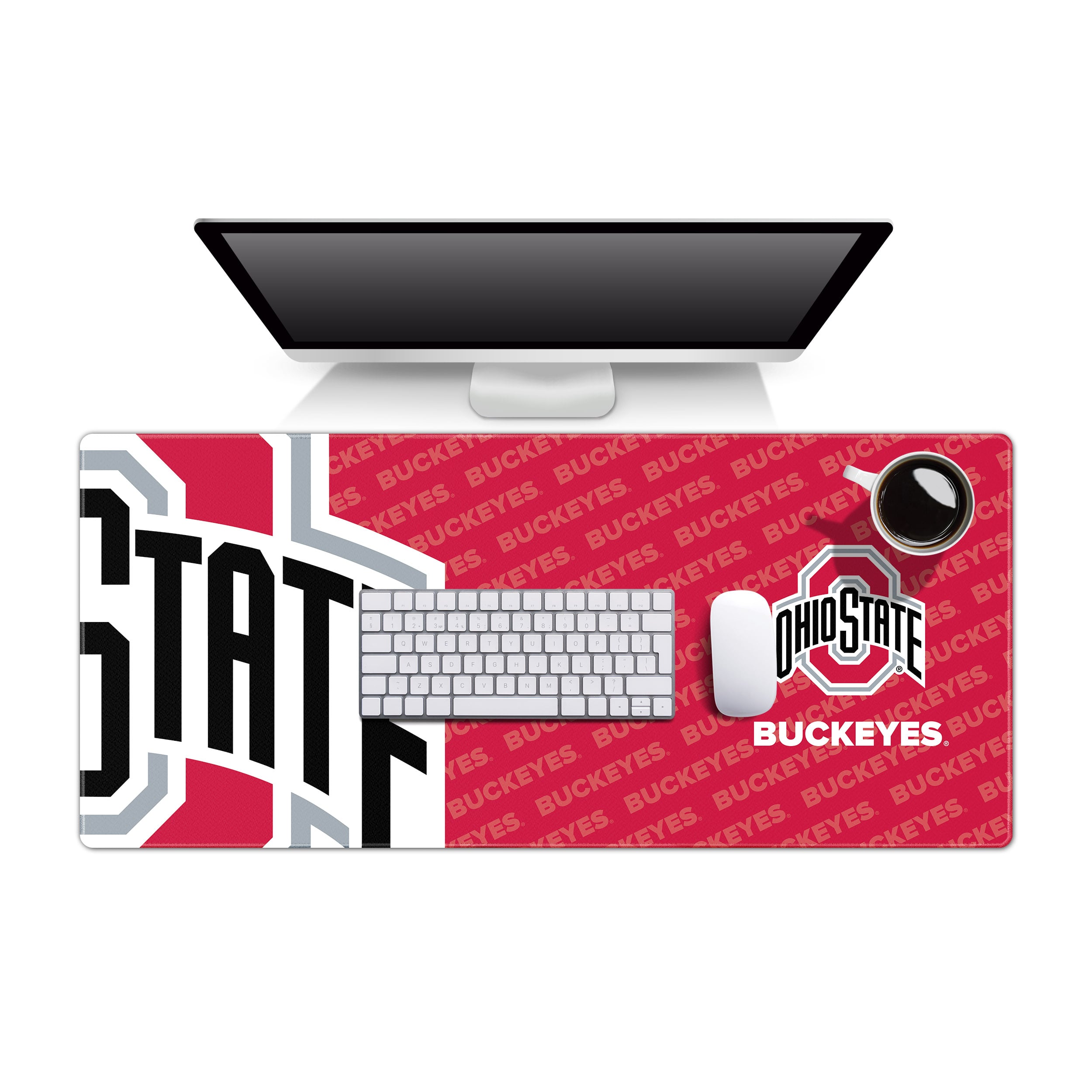 IDNA Ohio State Buckeyes 15.7" x 35.4" Logo Series Desk Pad