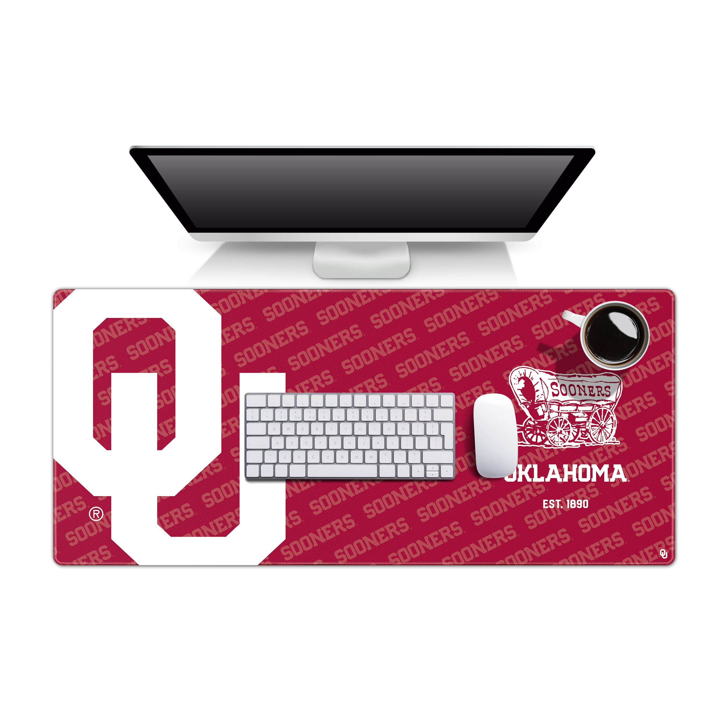 IDNA Oklahoma Sooners 15.7" x 35.4" Logo Series Desk Pad