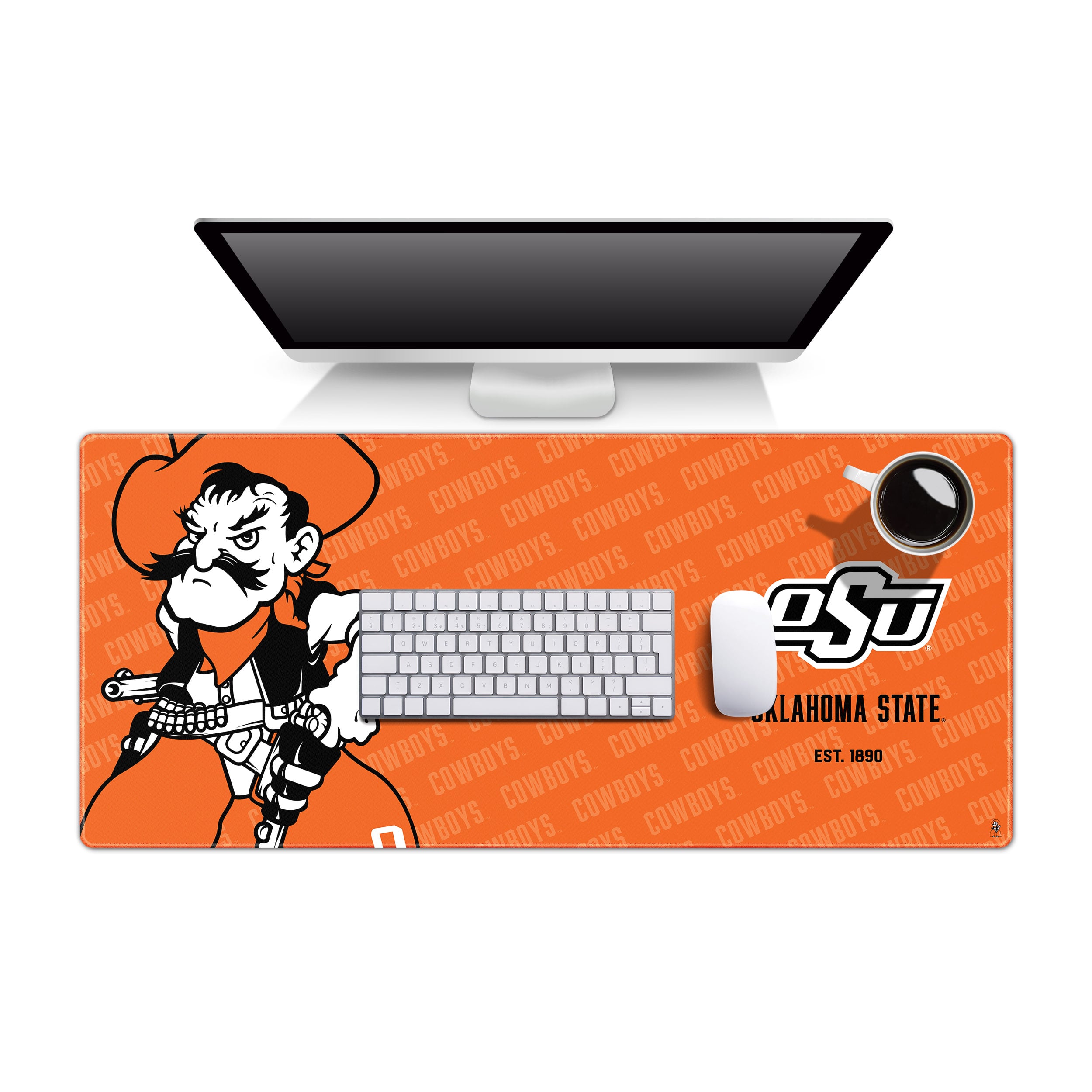 IDNA Oklahoma State Cowboys 15.7" x 35.4" Logo Series Desk Pad