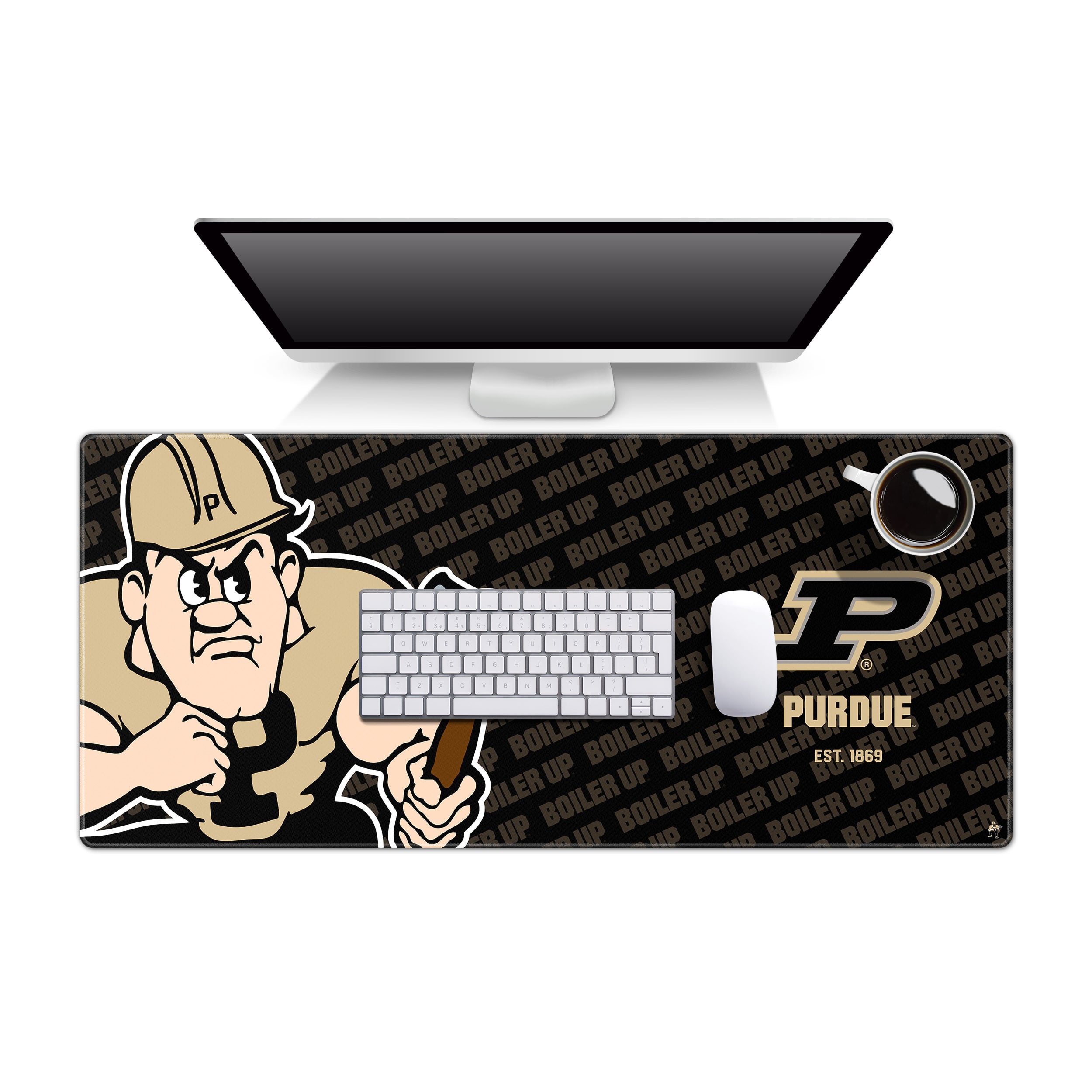 IDNA Purdue Boilermakers 15.7" x 35.4" Logo Series Desk Pad