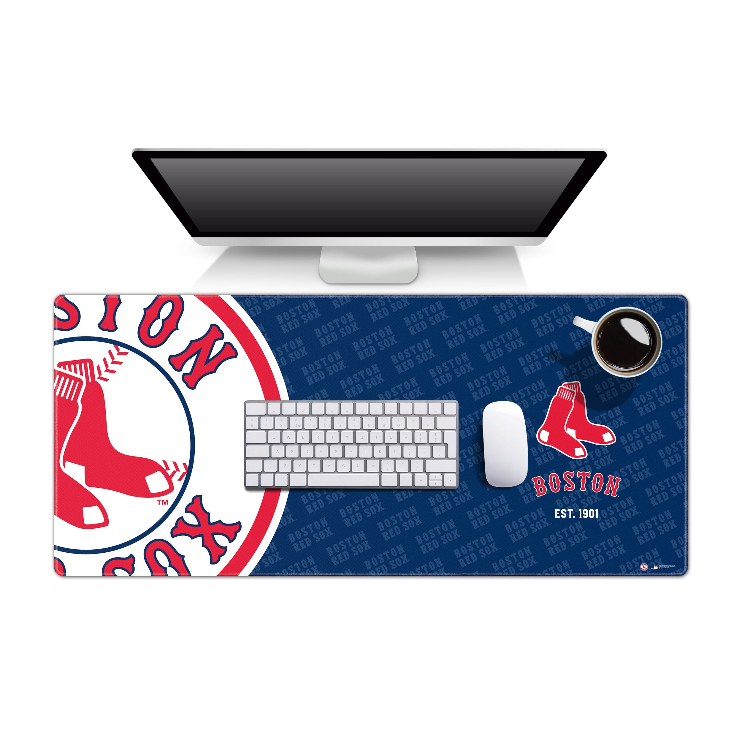 IDNA Boston Red Sox 15.7" x 35.4" Logo Series Desk Pad