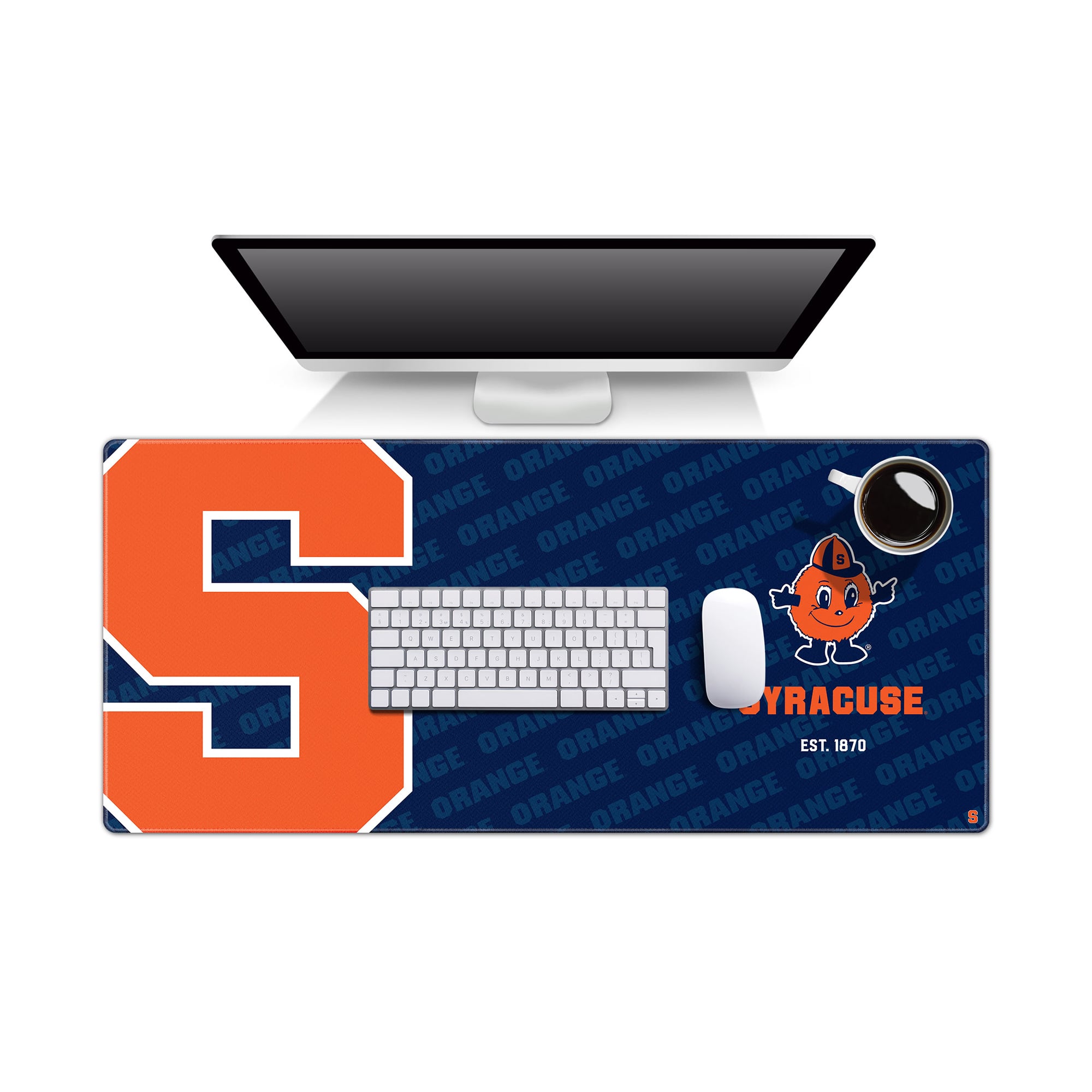 IDNA Syracuse Orange 15.7" x 35.4" Logo Series Desk Pad
