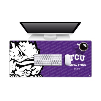 IDNA TCU Horned Frogs 15.7" x 35.4" Logo Series Desk Pad