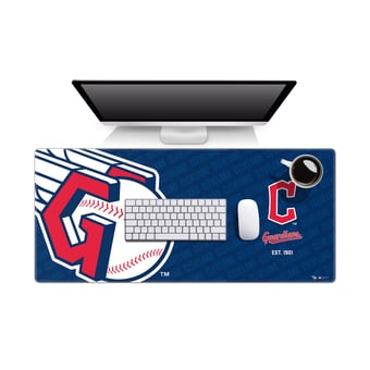 Fanpoint Cleveland Guardians 15.7" x 35.4" Logo Series Desk Pad