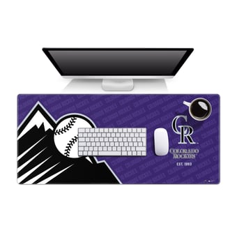"Colorado Rockies 15.7"" x 35.4"" Logo Series Desk Pad"