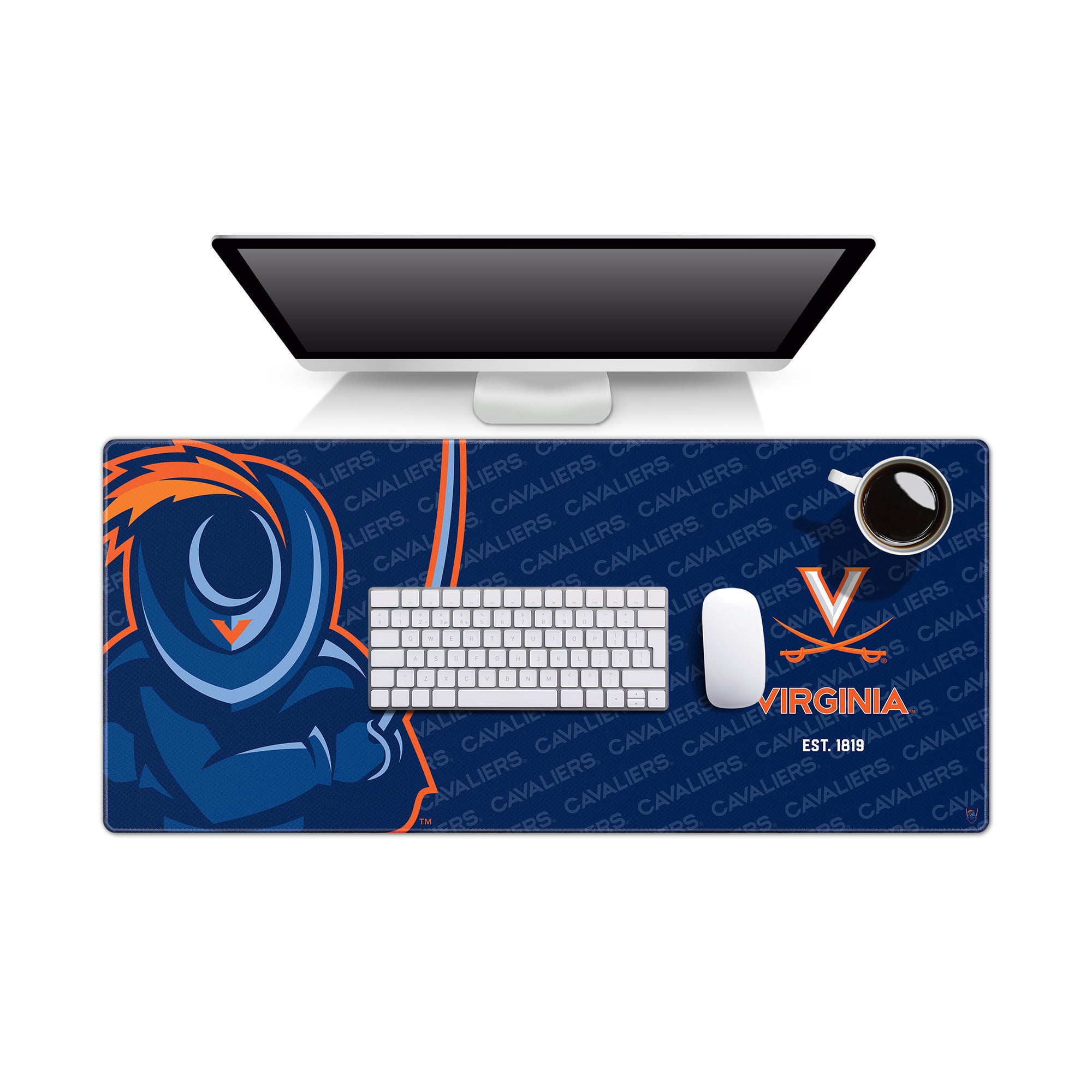 IDNA Virginia Cavaliers 15.7" x 35.4" Logo Series Desk Pad