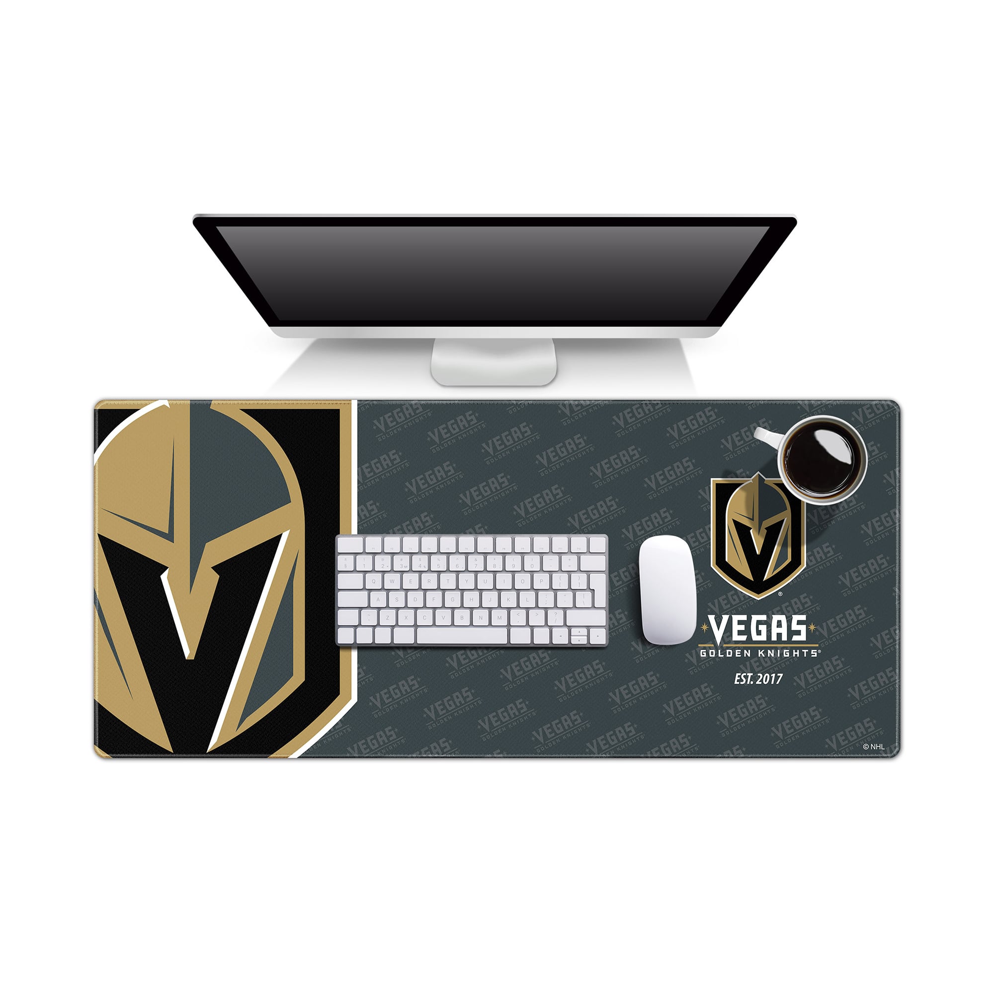 IDNA Vegas Golden Knights 15.7" x 35.4" Logo Series Desk Pad