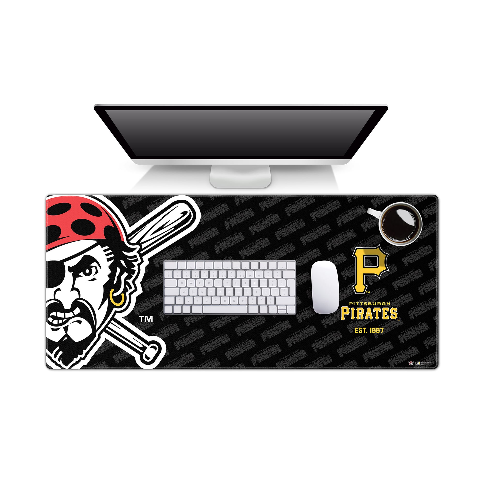 IDNA Pittsburgh Pirates 15.7" x 35.4" Logo Series Desk Pad