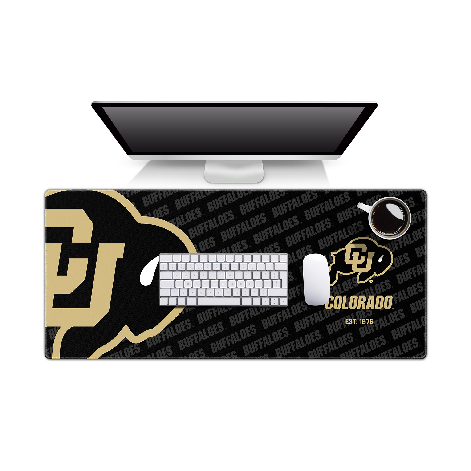 Fanpoint Colorado Buffaloes 15.7" x 35.4" Logo Series Desk Pad