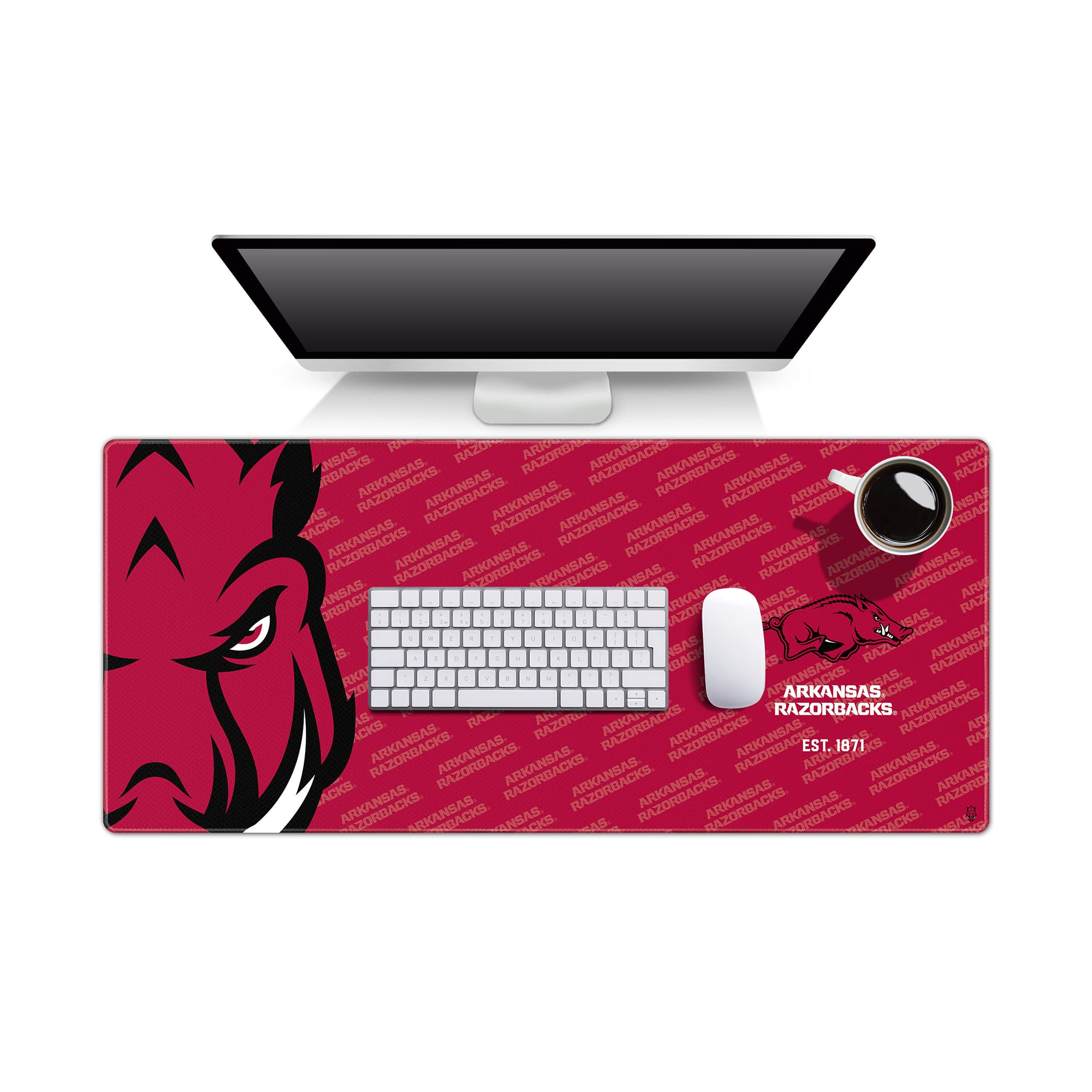 IDNA Arkansas Razorbacks 15.7" x 35.4" Logo Series Desk Pad