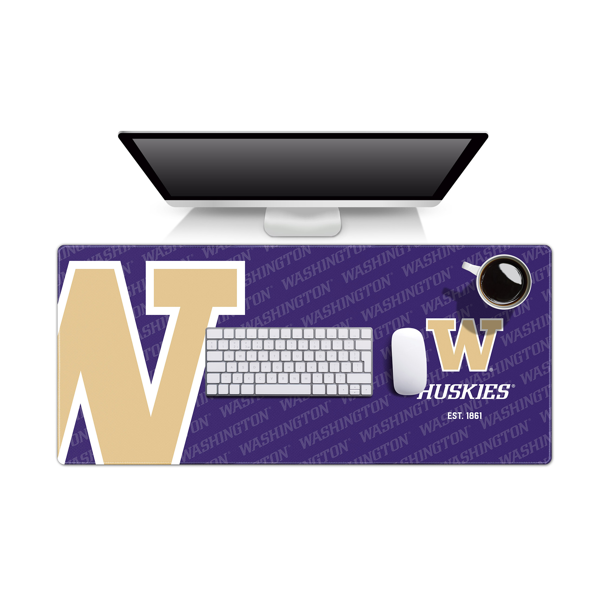Fanpoint West Virginia Mountaineers 15.7" x 35.4" Logo Series Desk Pad