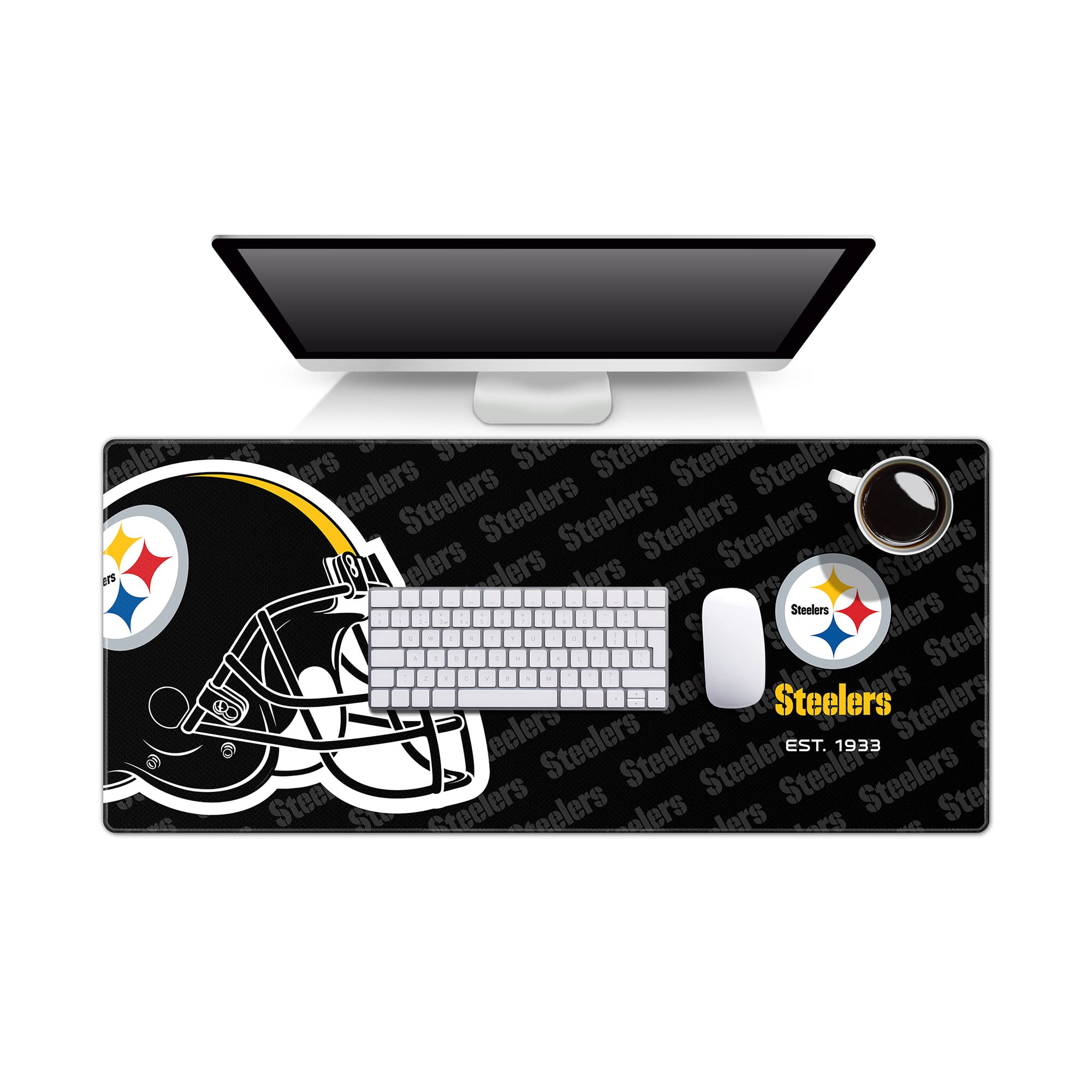IDNA Pittsburgh Steelers 15.7" x 35.4" Logo Series Desk Pad