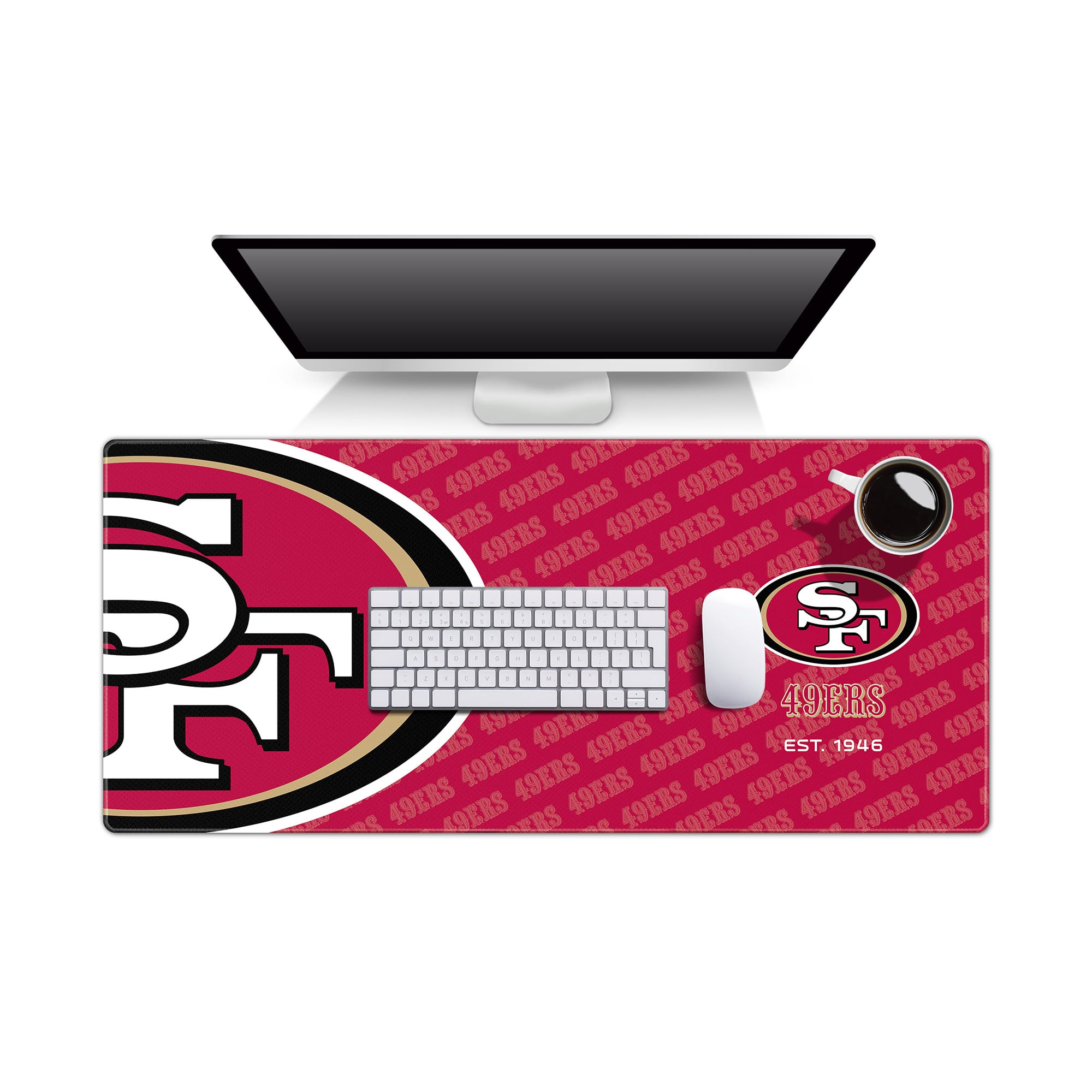 IDNA San Francisco 49ers 15.7" x 35.4" Logo Series Desk Pad