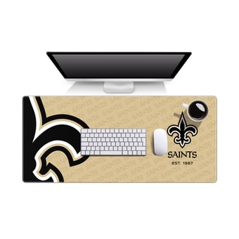 IDNA New Orleans Saints 15.7" x 35.4" Logo Series Desk Pad