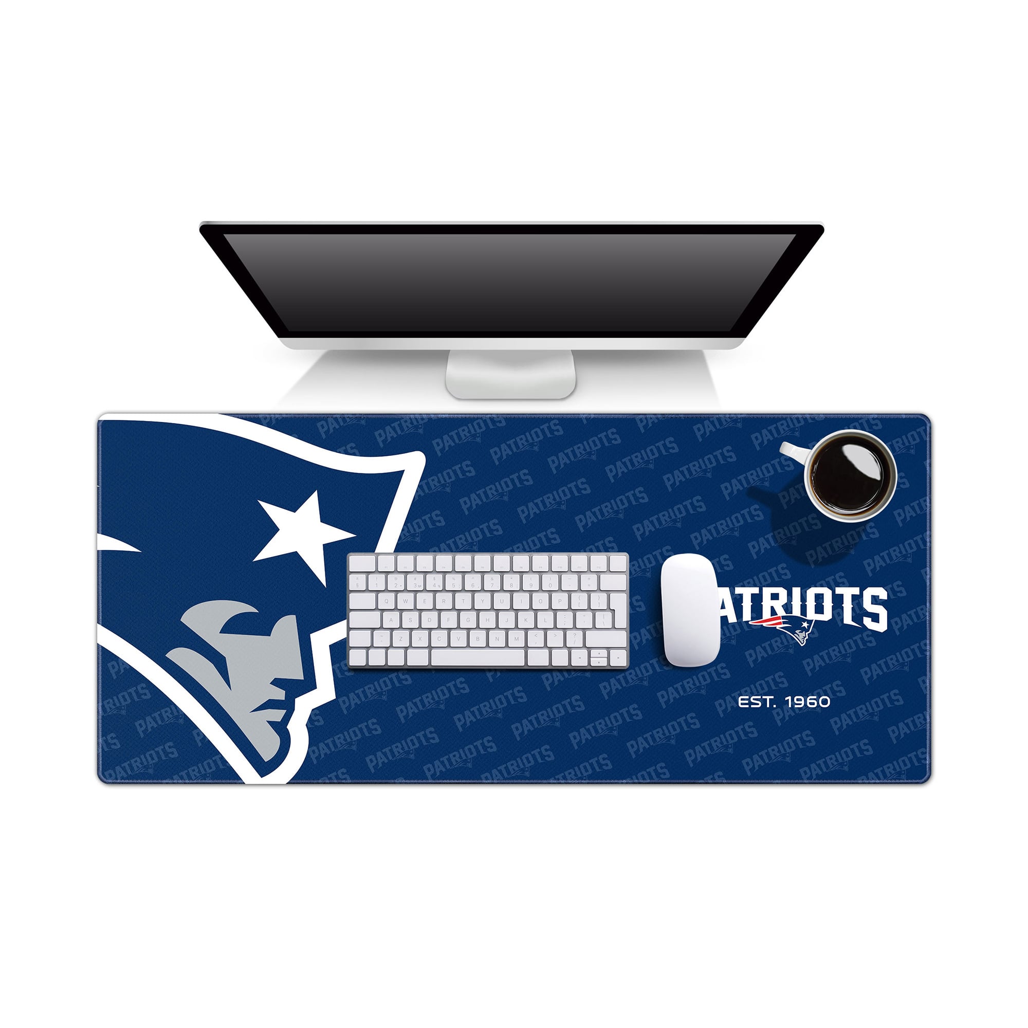IDNA New England Patriots 15.7" x 35.4" Logo Series Desk Pad