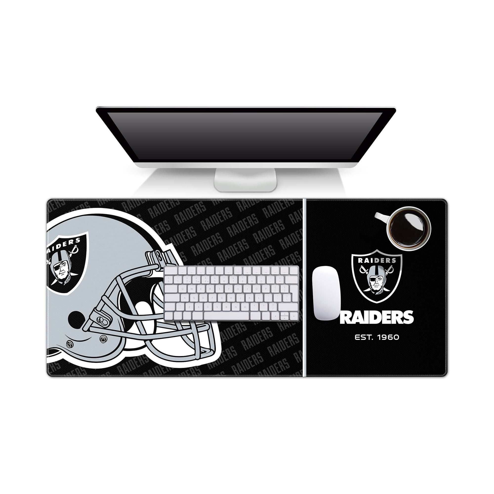 IDNA Las Vegas Raiders 15.7" x 35.4" Logo Series Desk Pad