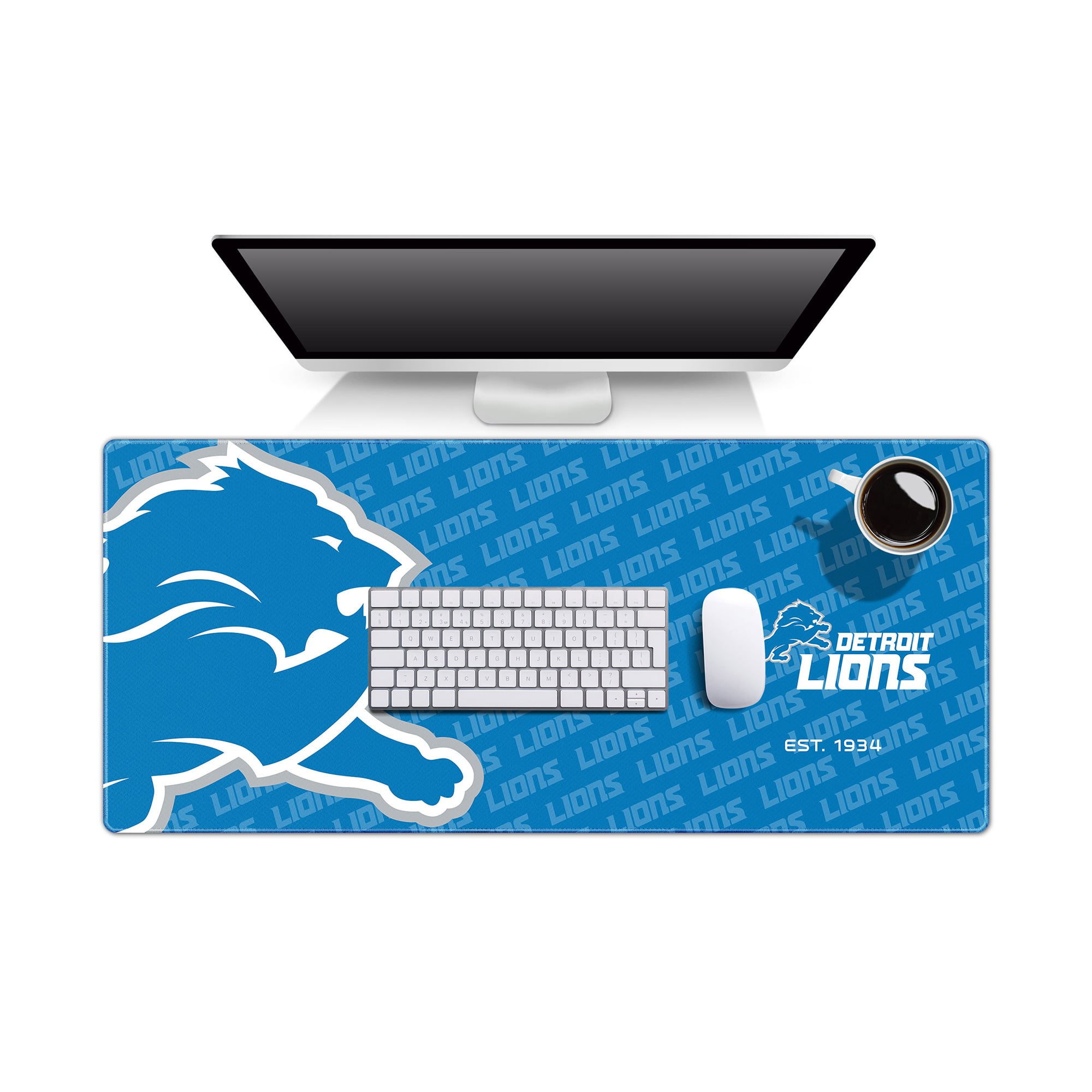 IDNA Detroit Lions 15.7" x 35.4" Logo Series Desk Pad