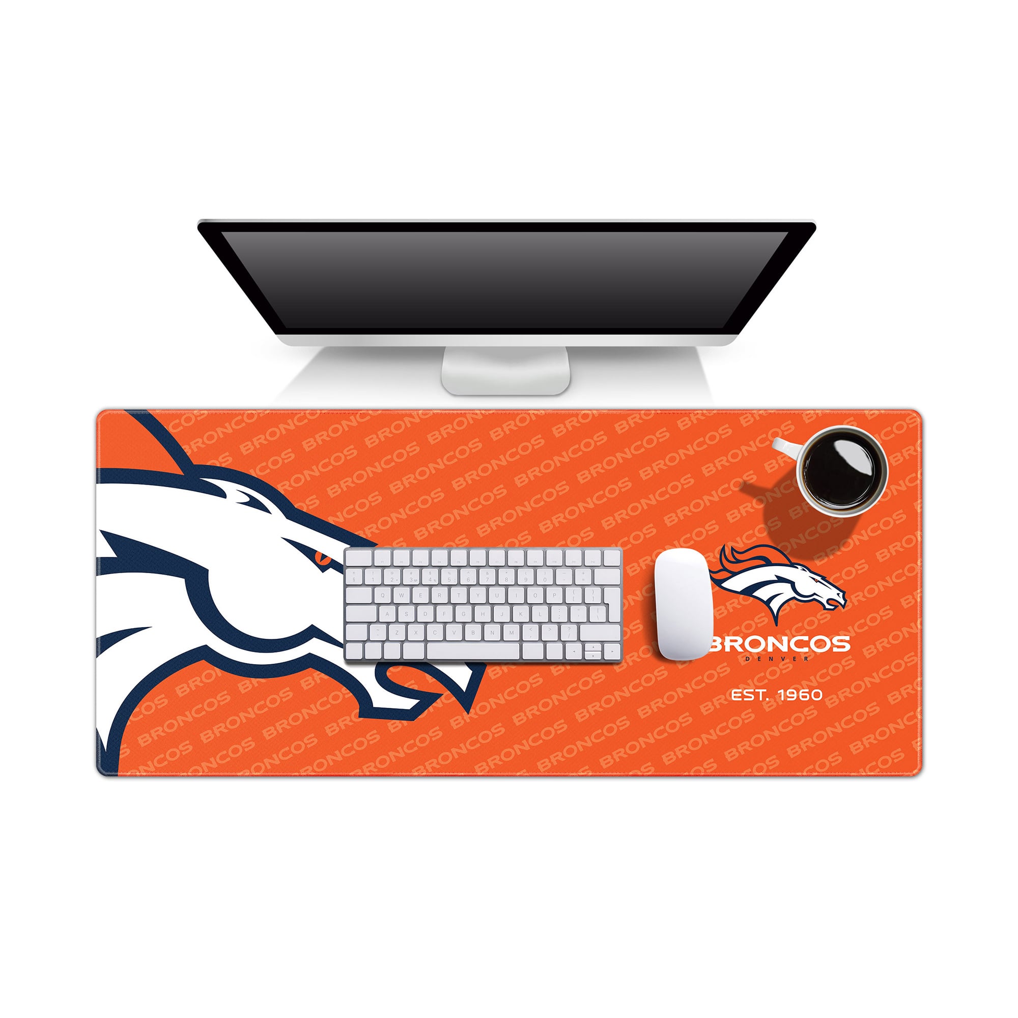 IDNA Denver Broncos 15.7" x 35.4" Logo Series Desk Pad