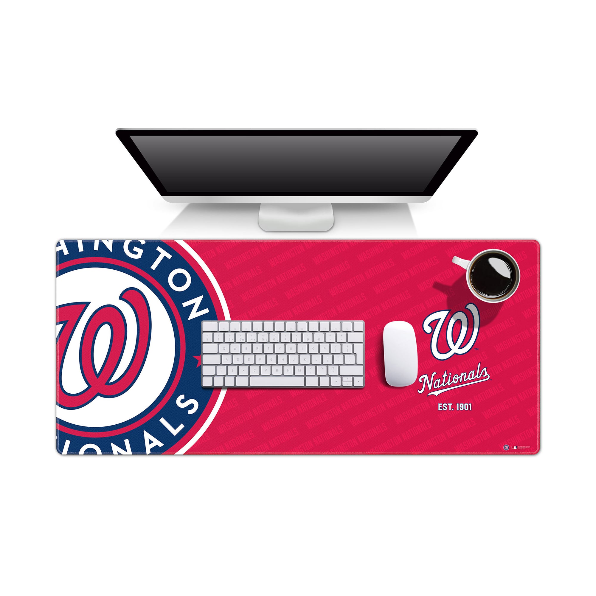 IDNA Washington Nationals 15.7" x 35.4" Logo Series Desk Pad