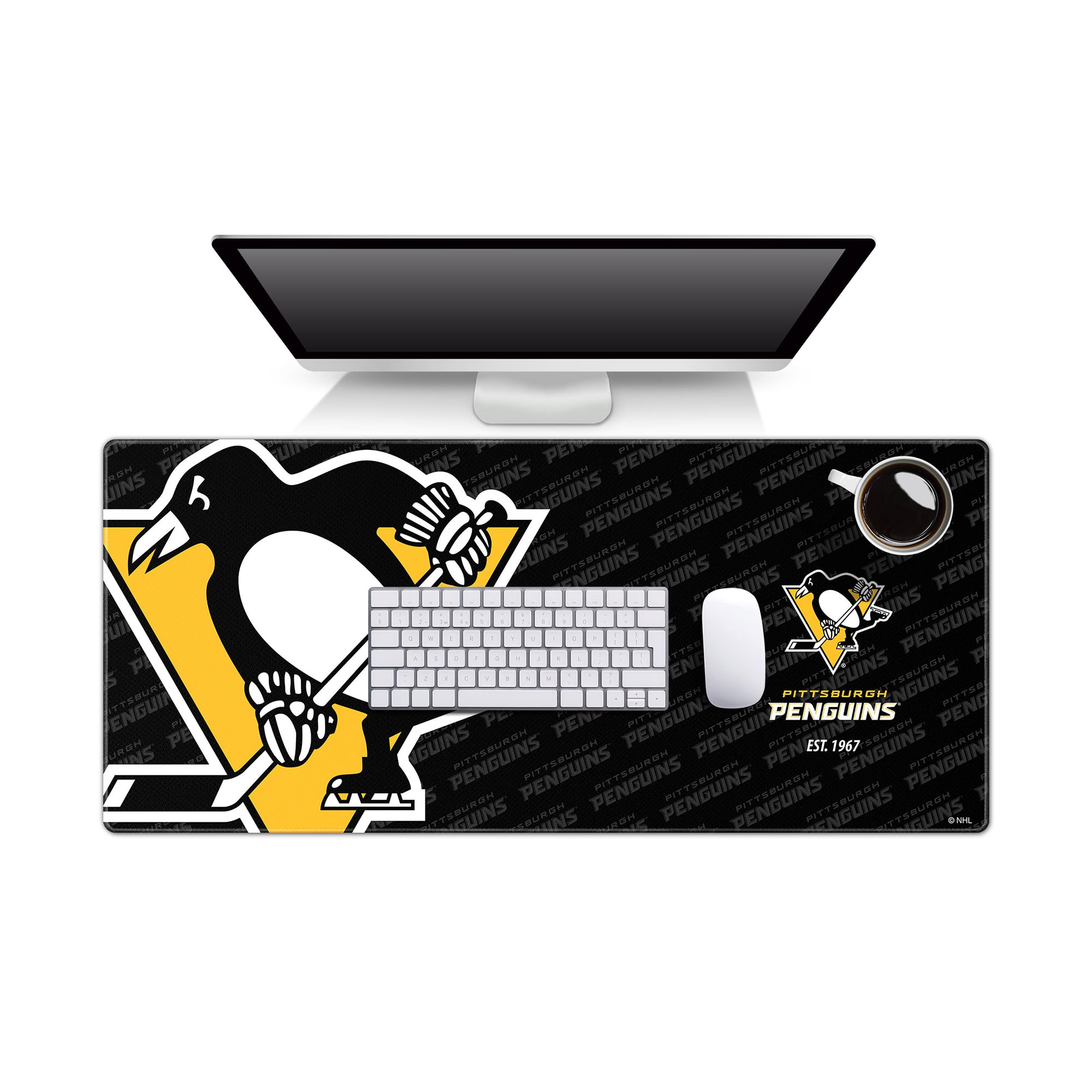 IDNA Pittsburgh Penguins 15.7" x 35.4" Logo Series Desk Pad