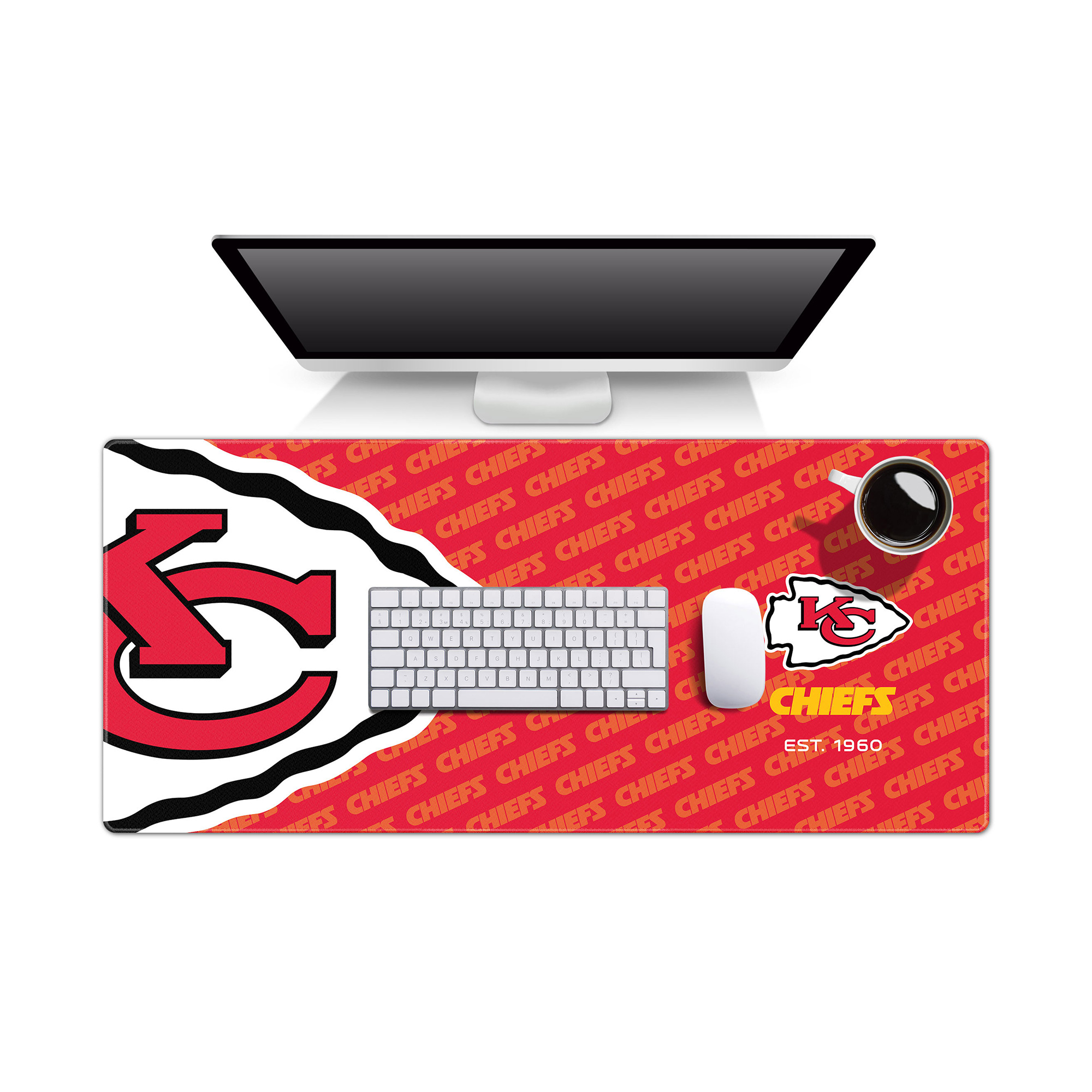 Fanpoint Kansas City Chiefs 15.7" x 35.4" Logo Series Desk Pad