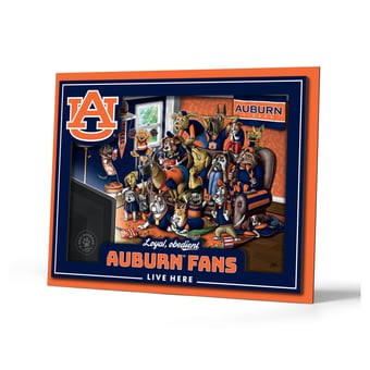IDNA Auburn Tigers 13.25" x 17.25" Purebred Fans Wall Art